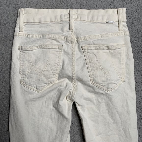 MOTHER High Waisted Looker Jeans High Rise Whipping The Cream Size 26 Denim - Picture 12 of 12